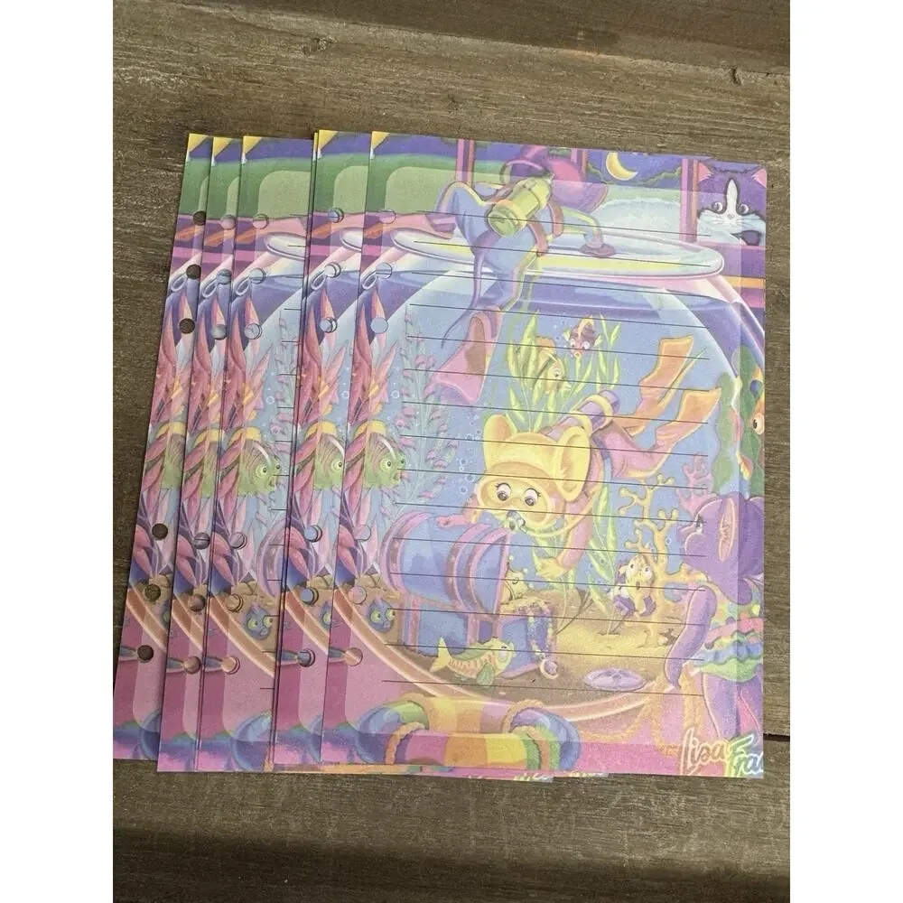 Lisa Frank Inspired Ocean Diver Size A5 Refill Paper (50 Sheets)